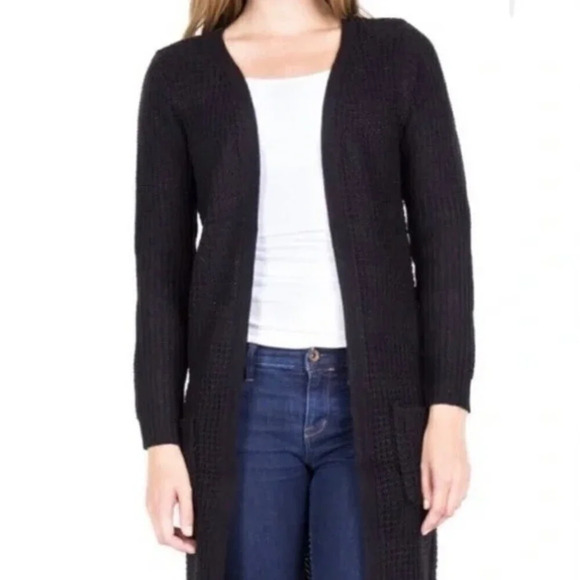 Ambiance Sweaters - Ambience Open Front Sweater Med